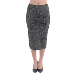 Damask Seamless Pattern Midi Pencil Skirt by BangZart