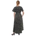 Damask seamless pattern Front Wrap High Low Dress View2