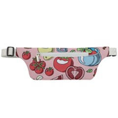 Tomato Seamless Pattern Juicy Tomatoes Food Sauce Ketchup Soup Paste With Fresh Red Vegetables Active Waist Bag by BangZart