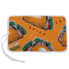 Seamless Pattern With Taco Pen Storage Case (l) by BangZart