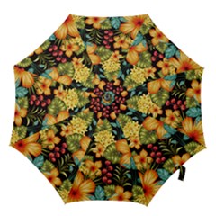 Fabulous Colorful Floral Seamless Hook Handle Umbrellas (medium) by BangZart