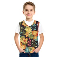 Fabulous Colorful Floral Seamless Kids  Sportswear by BangZart