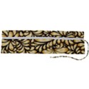 Damask teardrop gold ornament seamless pattern Roll Up Canvas Pencil Holder (L) View2