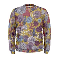 Floral Seamless Pattern With Flowers Vintage Background Colorful Illustration Men s Sweatshirt by BangZart