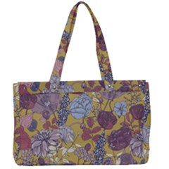 Floral Seamless Pattern With Flowers Vintage Background Colorful Illustration Canvas Work Bag by BangZart