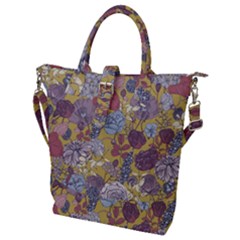 Floral Seamless Pattern With Flowers Vintage Background Colorful Illustration Buckle Top Tote Bag by BangZart