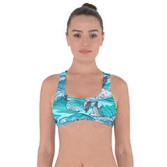 Sea Waves Seamless Pattern Got No Strings Sports Bra by BangZart