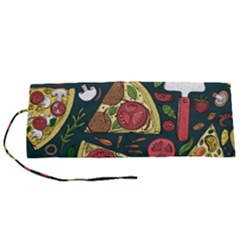 Vector Seamless Pizza Slice Pattern Hand Drawn Pizza Illustration Great Background Roll Up Canvas Pencil Holder (s) by BangZart