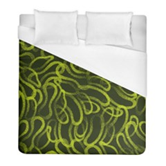 Green Abstract Stippled Repetitive Fashion Seamless Pattern Duvet Cover (full/ Double Size)