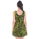 Green abstract stippled repetitive fashion seamless pattern Scoop Neck Skater Dress View2