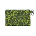 Green abstract stippled repetitive fashion seamless pattern Canvas Cosmetic Bag (Medium) View2