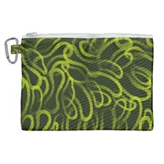 Green Abstract Stippled Repetitive Fashion Seamless Pattern Canvas Cosmetic Bag (xl) by BangZart