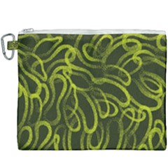 Green Abstract Stippled Repetitive Fashion Seamless Pattern Canvas Cosmetic Bag (xxxl) by BangZart