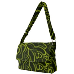 Green Abstract Stippled Repetitive Fashion Seamless Pattern Full Print Messenger Bag (s) by BangZart