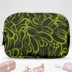 Green Abstract Stippled Repetitive Fashion Seamless Pattern Make Up Pouch (small) by BangZart