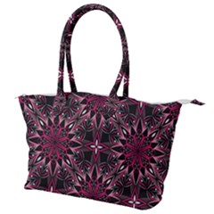 Seamless Pattern With Flowers Oriental Style Mandala Canvas Shoulder Bag