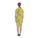 Seamless pattern with graphic spring flowers Classic Short Sleeve Midi Dress View2