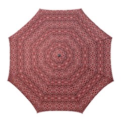 Pink Art With Abstract Seamless Flaming Pattern Golf Umbrellas by BangZart