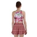 Pink art with abstract seamless flaming pattern Mini Skirt View2