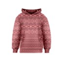 Pink art with abstract seamless flaming pattern Kids  Pullover Hoodie View1