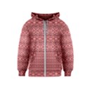 Pink art with abstract seamless flaming pattern Kids  Zipper Hoodie View1