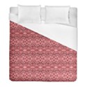 Pink art with abstract seamless flaming pattern Duvet Cover (Full/ Double Size) View1