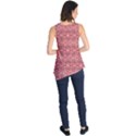 Pink art with abstract seamless flaming pattern Sleeveless Tunic View2