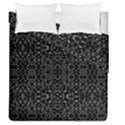 Black And White Tech Pattern Duvet Cover Double Side (Queen Size) View1