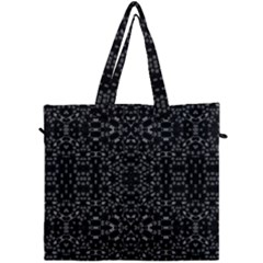 Black And White Tech Pattern Canvas Travel Bag by dflcprintsclothing