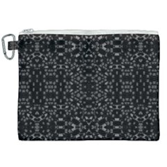 Black And White Tech Pattern Canvas Cosmetic Bag (xxl) by dflcprintsclothing