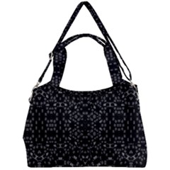 Black And White Tech Pattern Double Compartment Shoulder Bag by dflcprintsclothing