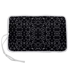 Black And White Tech Pattern Pen Storage Case (m) by dflcprintsclothing