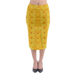 Blossoms  So Free In Freedom Midi Pencil Skirt by pepitasart