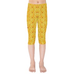 Blossoms  So Free In Freedom Kids  Capri Leggings  by pepitasart