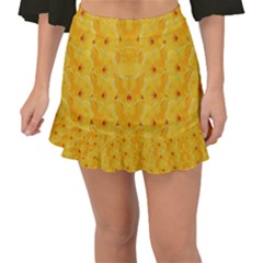 Blossoms  So Free In Freedom Fishtail Mini Chiffon Skirt by pepitasart