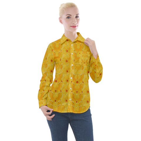 Blossoms  So Free In Freedom Women s Long Sleeve Pocket Shirt by pepitasart