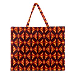 Rby-189 Zipper Large Tote Bag by ArtworkByPatrick