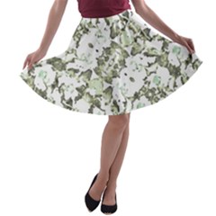 Modern Abstract Intricate Print Pattern A-line Skater Skirt by dflcprintsclothing