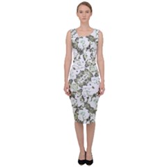 Modern Abstract Intricate Print Pattern Sleeveless Pencil Dress by dflcprintsclothing