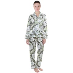 Modern Abstract Intricate Print Pattern Satin Long Sleeve Pyjamas Set by dflcprintsclothing