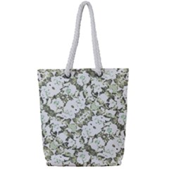 Modern Abstract Intricate Print Pattern Full Print Rope Handle Tote (small)