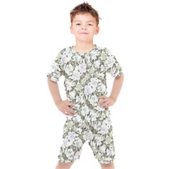 Modern Abstract Intricate Print Pattern Kids  Tee And Shorts Set by dflcprintsclothing