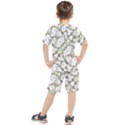 Modern Abstract Intricate Print Pattern Kids  Tee and Shorts Set View2