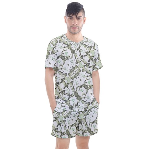 Modern Abstract Intricate Print Pattern Men s Mesh Tee And Shorts Set by dflcprintsclothing