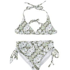 Modern Abstract Intricate Print Pattern Kids  Classic Bikini Set by dflcprintsclothing