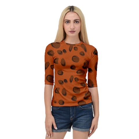 Cheetah Quarter Sleeve Raglan Tee by bethmooreart