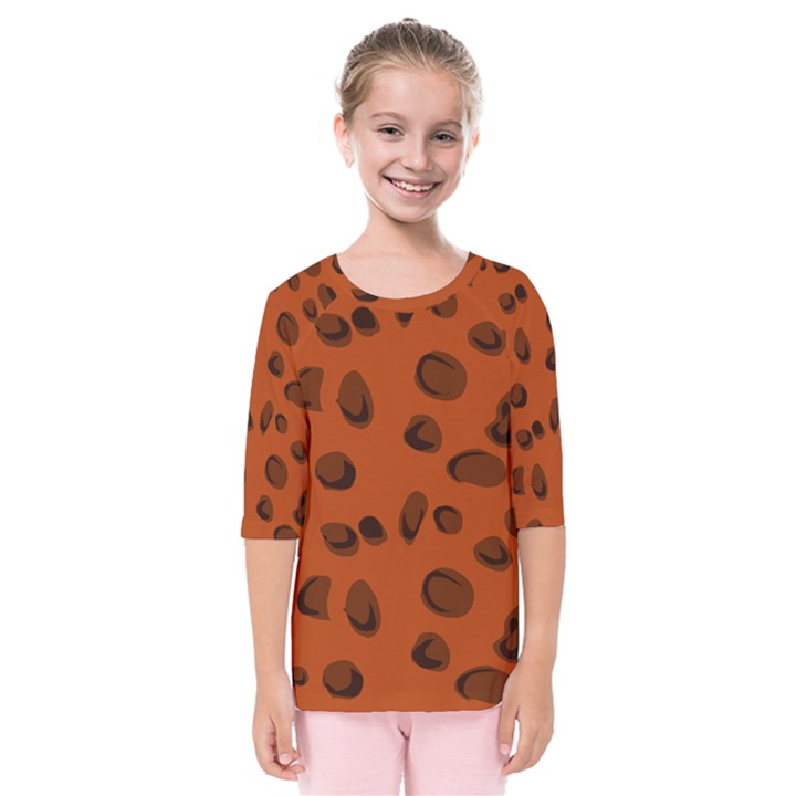 Cheetah Kids  Quarter Sleeve Raglan Tee