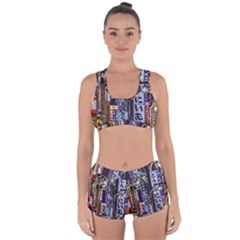 Shinjuku District Urban Night Scene, Tokyo Japan Racerback Boyleg Bikini Set by dflcprintsclothing