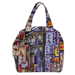 Shinjuku District Urban Night Scene, Tokyo Japan Boxy Hand Bag by dflcprintsclothing