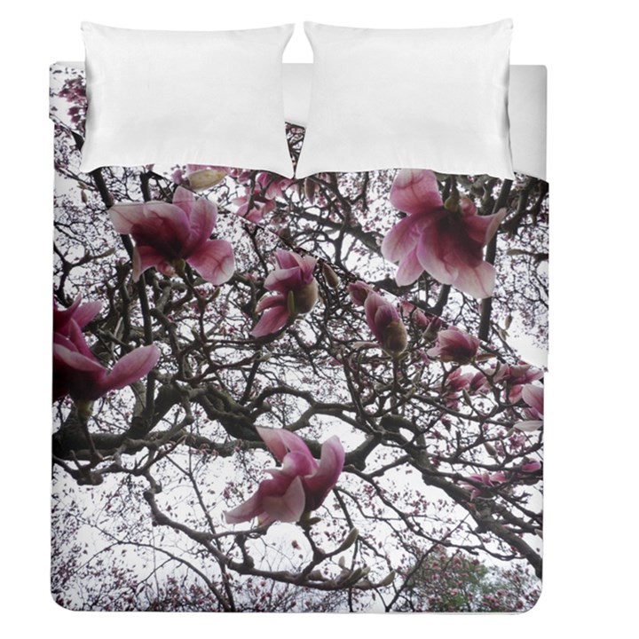 Saucer Magnolia Tree Duvet Cover Double Side (Queen Size)